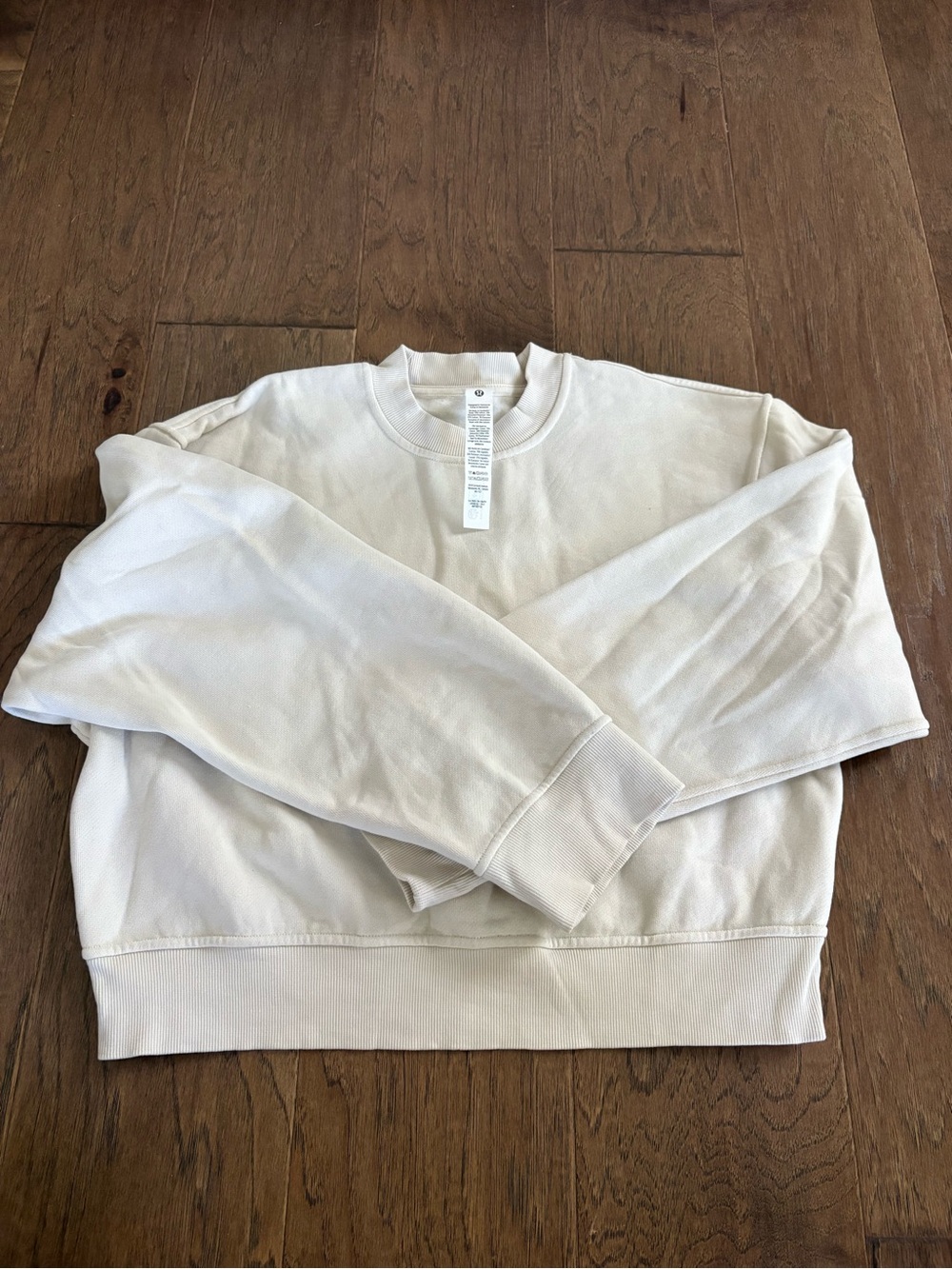 lululemon athletica Cream Crewneck Sweatshirt